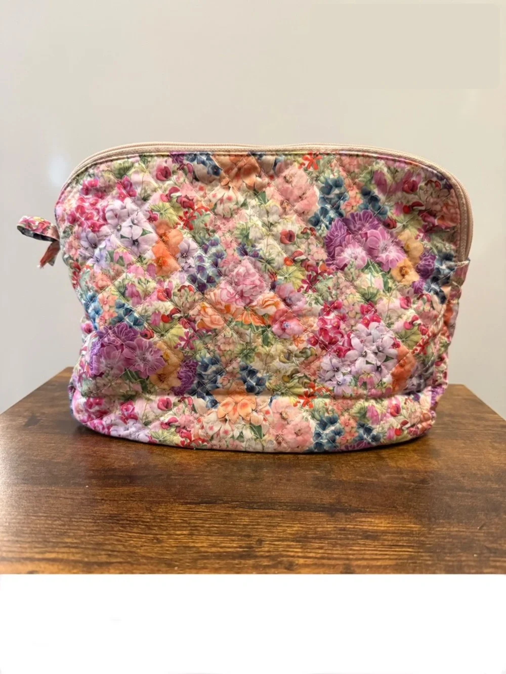 Papinelle Soft Floral Cosmetic Bag/Case NWOT